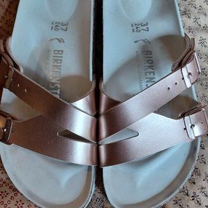 Metallic Birkenstocks size 37
